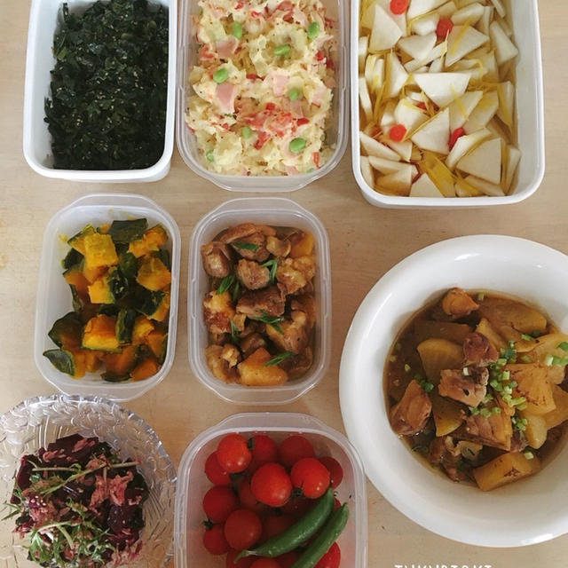 頂き物の野菜が大活躍！週末の[つくりおき]と、本当に土臭い。