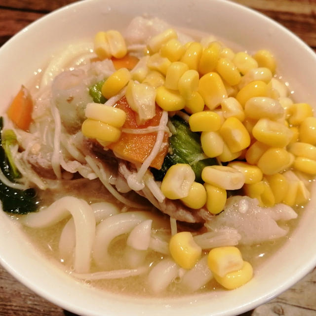 義父に嘘(；´∀｀)5重にして保管してあった味噌で煮込みうどん＼(^o^)／