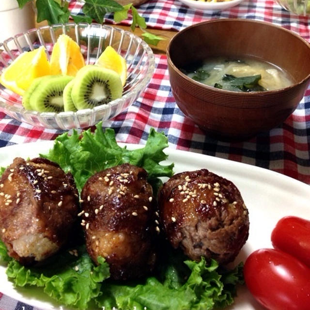 焼肉ダレde肉巻きおにぎり♡…様々な栄養のお話し