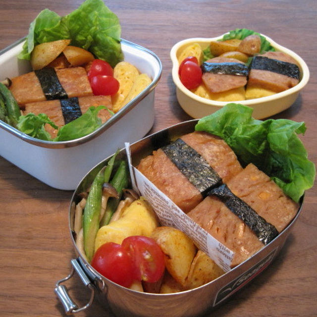 スパムおにぎり弁当