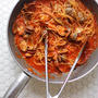 Spaghetti alle vongole in rosso