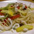イカと野菜の彩りパスタ