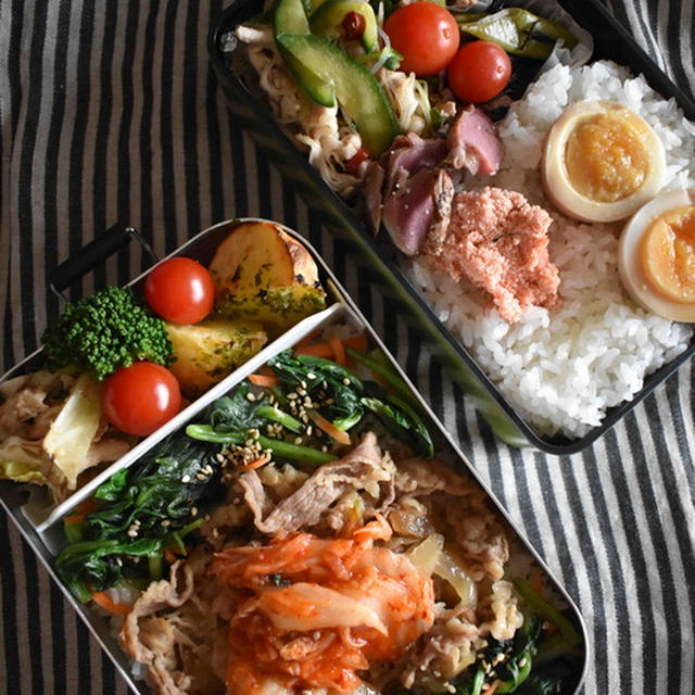 二個弁と朝ごはん。今日から試合飯！