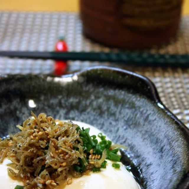 カリカリじゃこ豆腐　＊ごま油風味＊