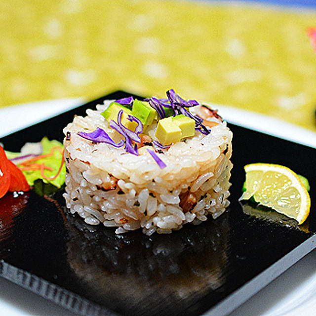 イカとバジルのバターライス ☆ ニシンの香味焼き