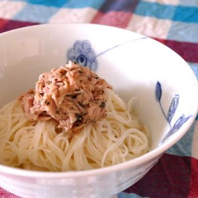 ツナバジルそうめん～スパイス大使