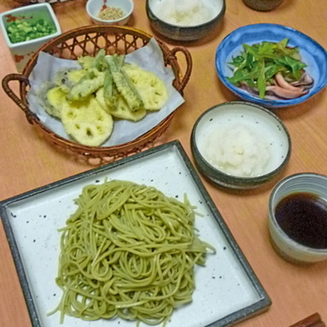 お気に入りのお皿で晩ご飯