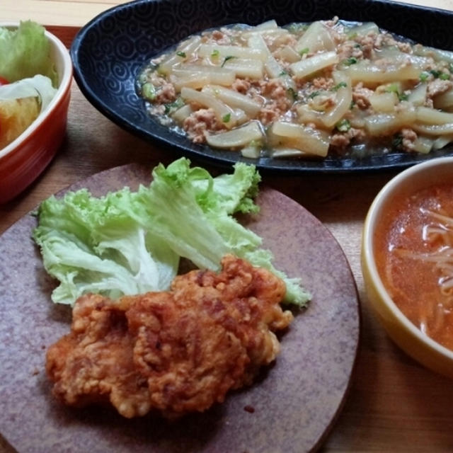 大根一本消費☆麻婆大根　と　ランドセルカバー！