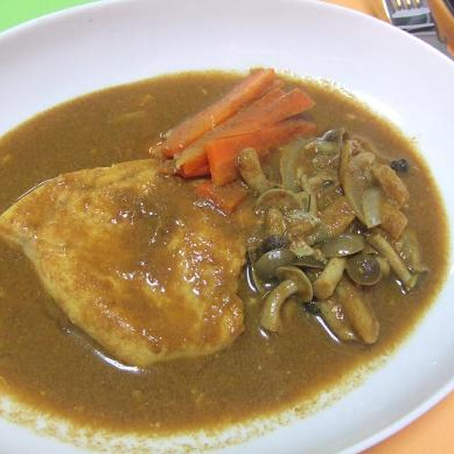 スープカレー風★かじき＆野菜の蒸し煮