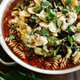 Pasta with Eggplant and Artichoke 茄子とアーティチョークのパスタ