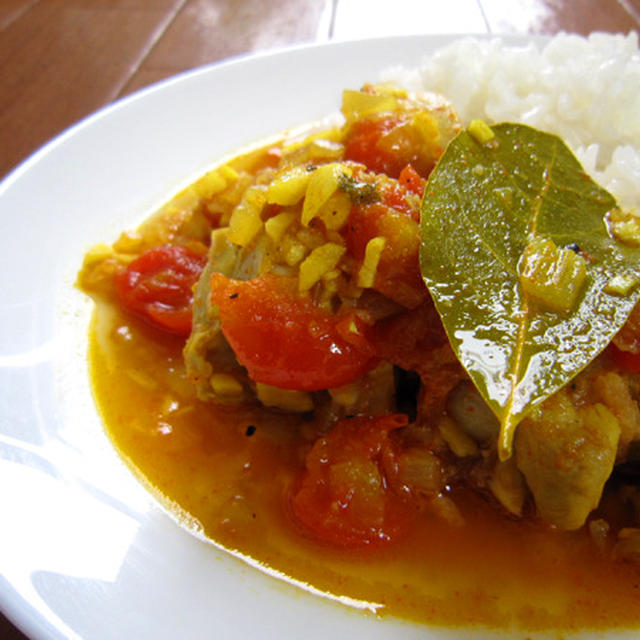 ８７皿目　チキンのタバスコ煮（カレー？）