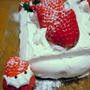 クリスマス☆イチゴのロールケーキ