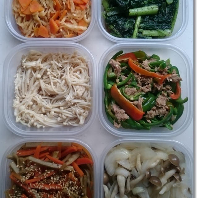 今週の常備菜☆簡単６品を１時間で…と鉄分補給の離乳食