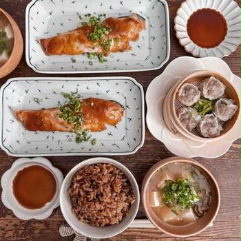 トースターで簡単！鮭の味噌マヨ焼き♡の日の献立