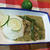 へべすバターライスとチキンバジルカレー