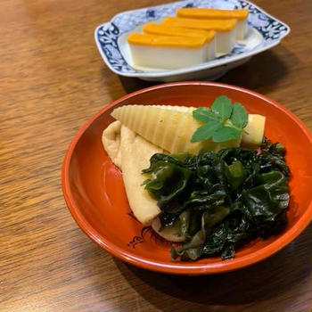 我が家の今年初の筍で、若竹煮！