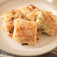 辛くない！白菜漬けでモチモチ和風チヂミ　【簡単レシピ】
