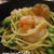 海老とモロッコ豆のパスタ