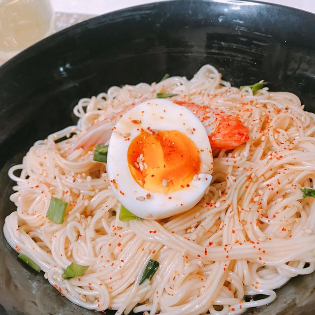 ネギ ･ ごま油が香る 『油そうめん』