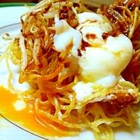 とろ～り卵を絡めて　もやしだけ焼そば