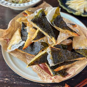 両面使いでやみつき度アップ☆ライスペーパーと焼き海苔のぺったんサンドチキン