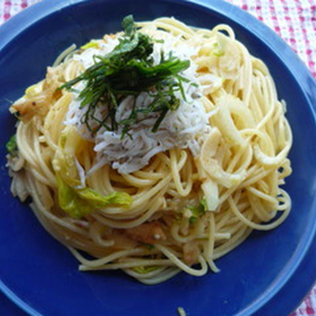 『セロリとシラスのアンチョビパスタ』