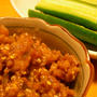 にんにく入り肉味噌で野菜をもりもり