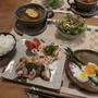 チキンステーキ～バジルソースの晩ご飯　と　芍薬の花♪