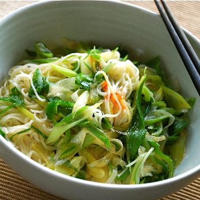 葱塩ラー油の☆みっちゃん煮麺