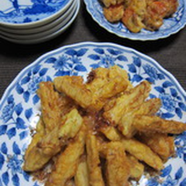 「長芋の小枝揚げ」