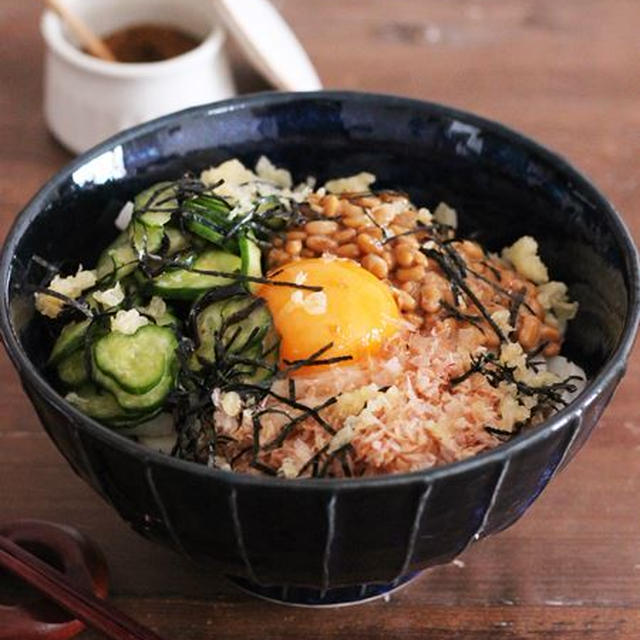 具沢山でするする食べれる＊シャキシャキ美味しい釜玉うどん♡