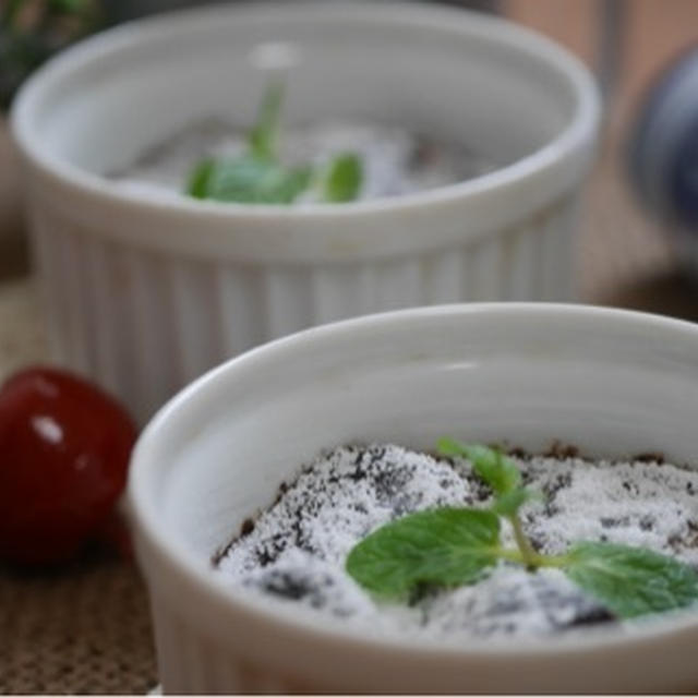 バレンタインもヘルシーに♡トースターでココア味お麩プディング