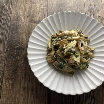 焼きちくわとしめじのマヨサラダ