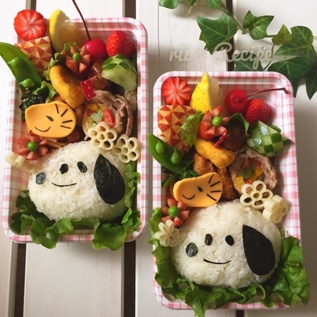 ＊スヌーピーのお花見デコ弁＊