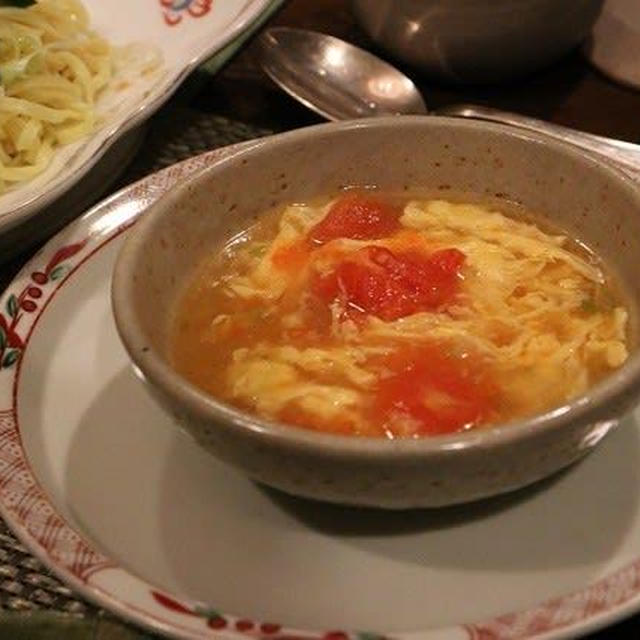 レシピ　卵とトマトの中華スープ