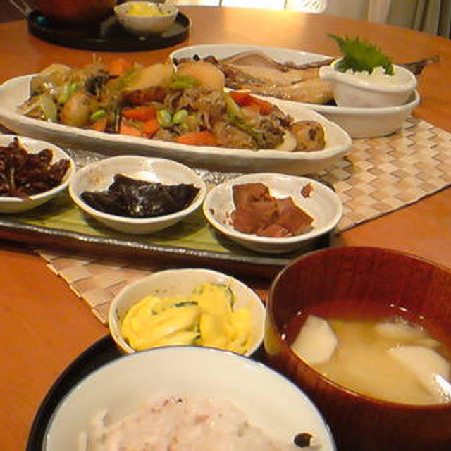 お父さん、出張中！！の夜ごはん。