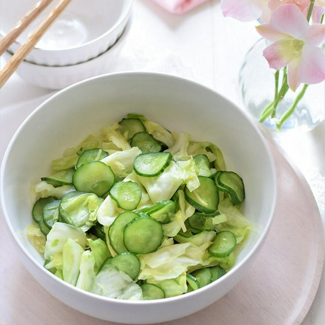 【作り置き】きゅうりとキャベツの塩もみ♡暑い夏向きサッパリ副菜♪ごはんが進みます！