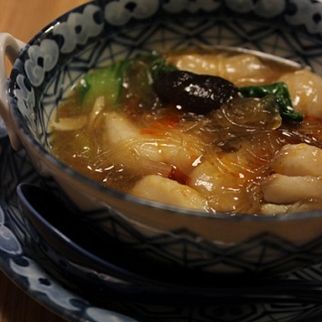 鱈と春雨のピリ辛煮