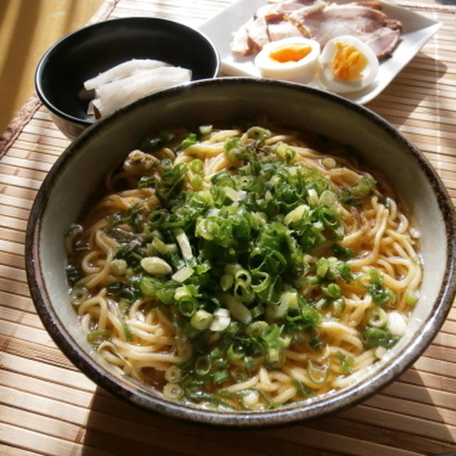 極道めし風ねぎラーメン(再)