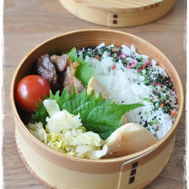 【塩豚のピリ辛焼き弁当】