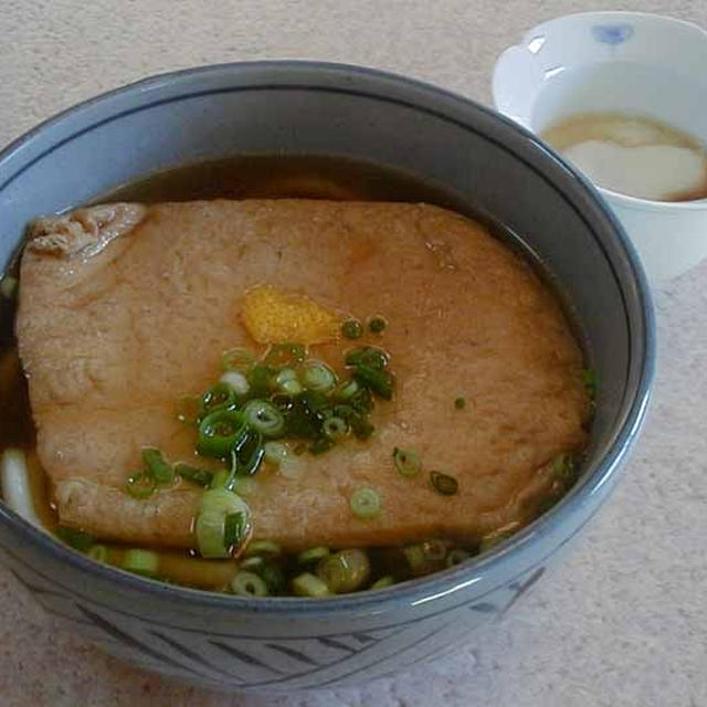 きつねうどん＆温泉玉子