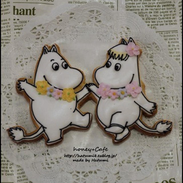 ムーミンのアイシングクッキー