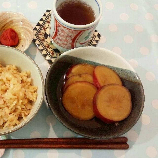 さつまいもの塩レモン煮