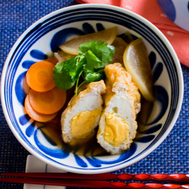 思い立ったら味しみ！根菜と卵の袋煮【レシピ】
