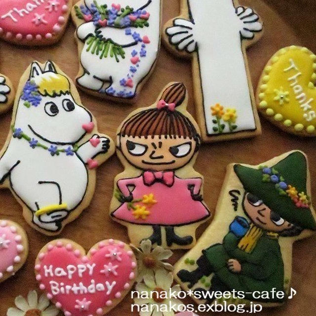ムーミンのアイシングクッキー ＊ Happy　Birthday  ＊