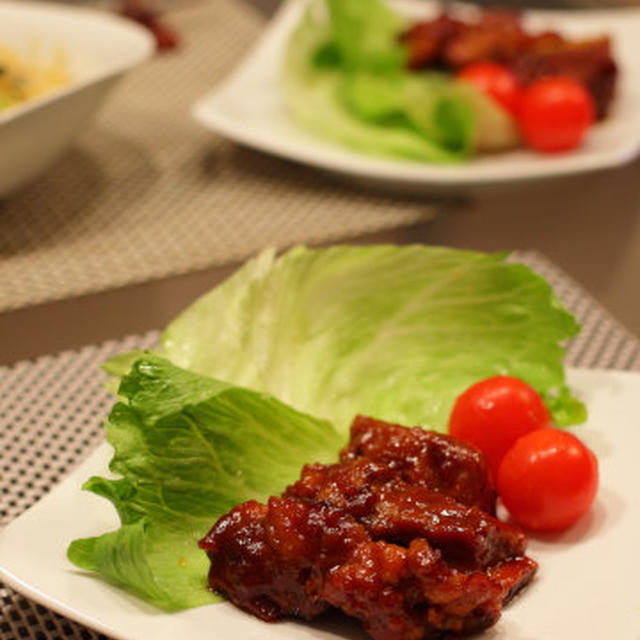 骨付き豚肉のトマトマーマレード煮