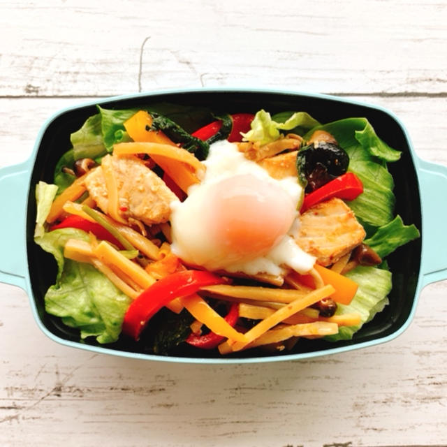 エスニック風のっけ弁当@やせ飯