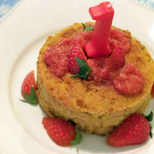 こめ粉とオリーブオイルのケーキ