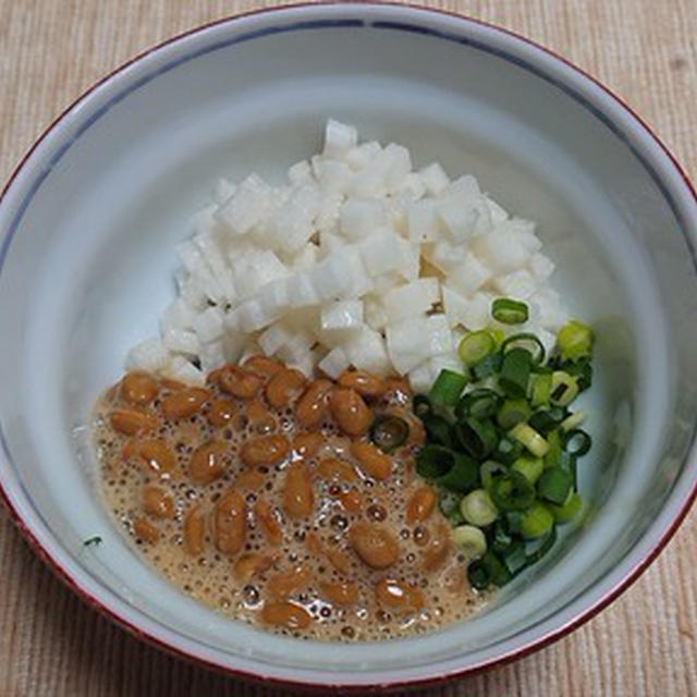 長芋と納豆と万能ネギの小鉢