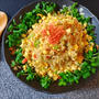 米感予想越え。香り格別そばめし風エスニック海老炒飯（糖質3.2g）
